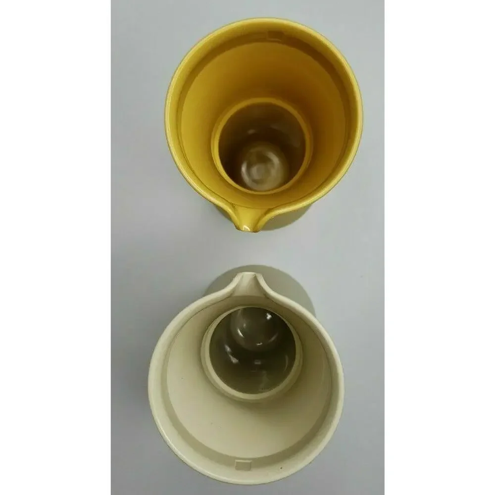 Tupperware Oil‎ and Vinegar Pourer 8 oz Harvest Gold & Tan 1246-11 1246-14 U143